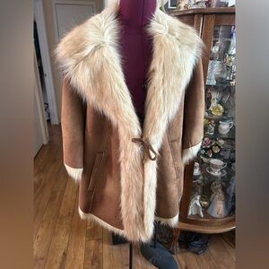 Fabulous Furs Light Brown Colored Cape